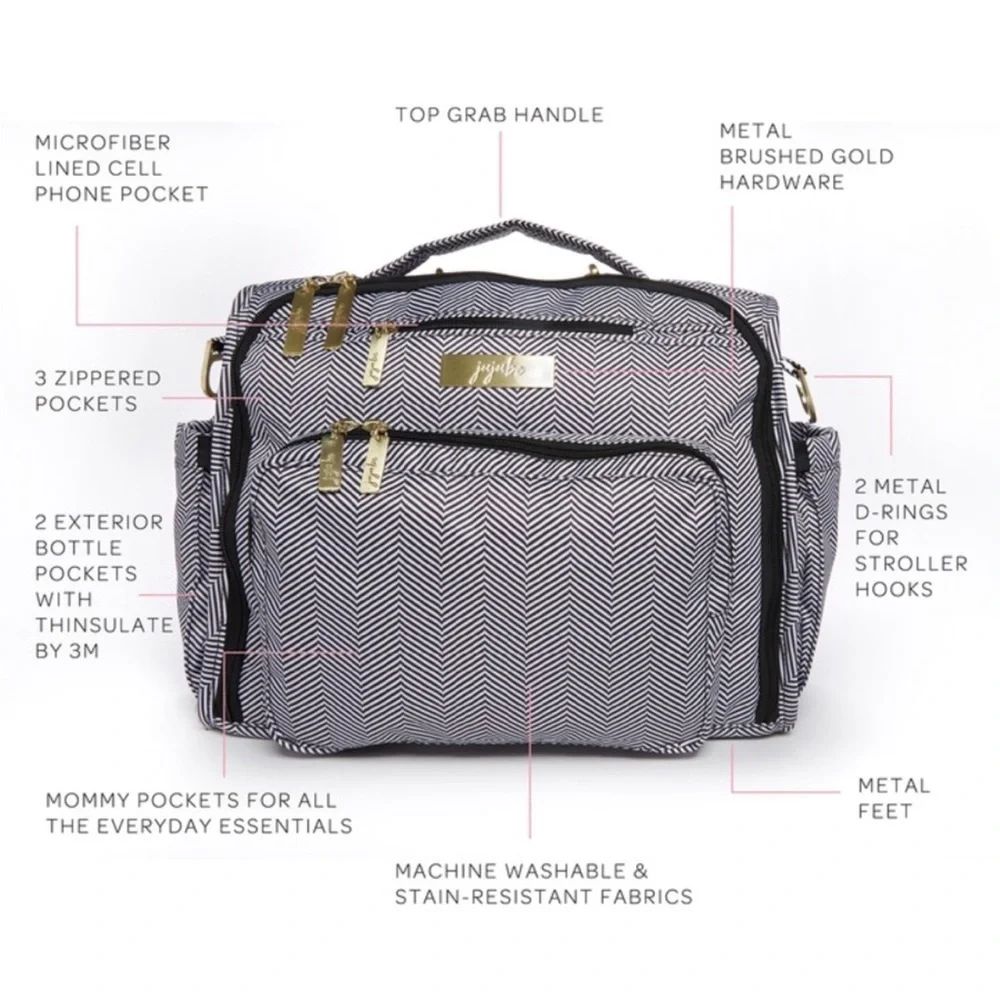 JuJuBe Queen of the Nile Diaper Bag Backpack & Tote
